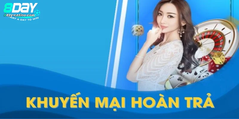 Điều kiện nhận khuyến mãi hoàn cược tại nhà cái 8Day